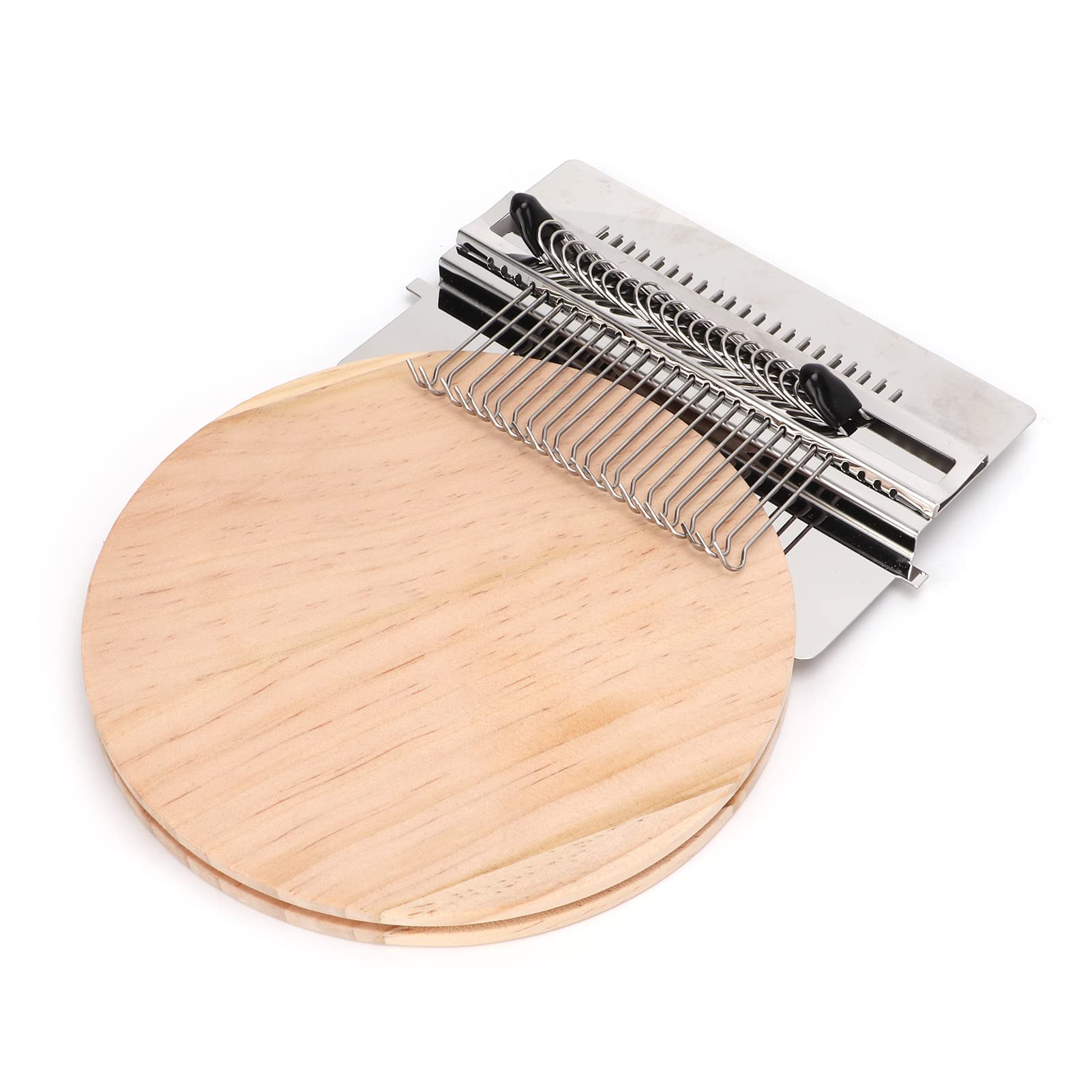 Joyzan Darning Loom, Small Speedweve Weave Machine Mini Mending Stamping Loom Wooden Stainless Steel Weaving Tool Kit Jeans Socks Clothes Stitching Knitting DIY Arts Beginners Repair Holes 21 Hooks-image-35