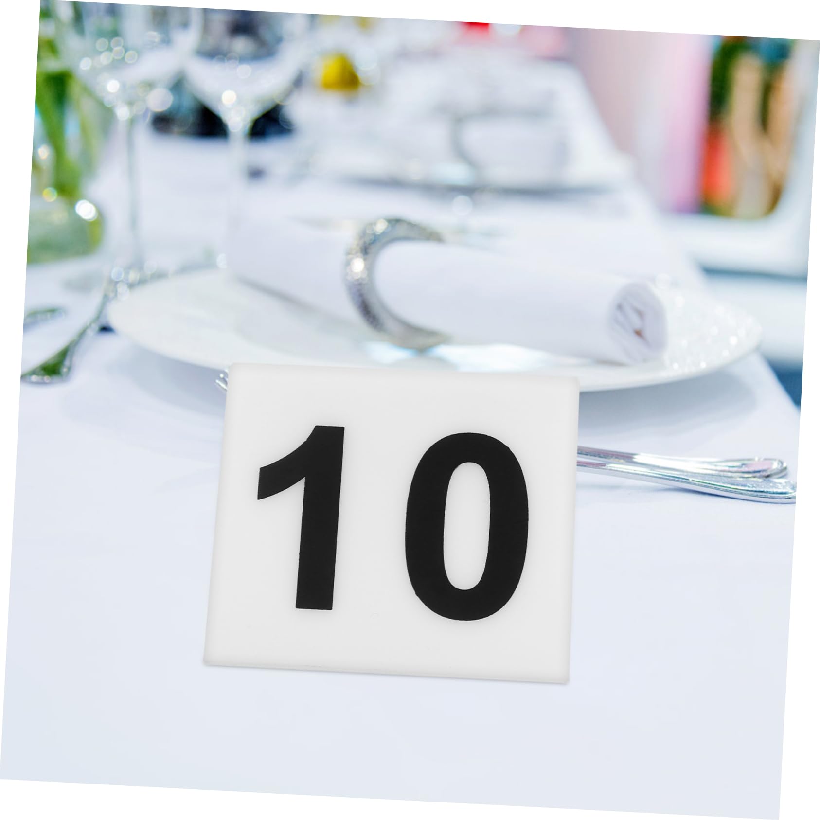 BESTOYARD 50stücke Doppelseitige Tischnummern Für Restaurants Kompakte Tischschilder Mit Klarer Für Veranstaltungen Und Partys Für Empfangsräume Und