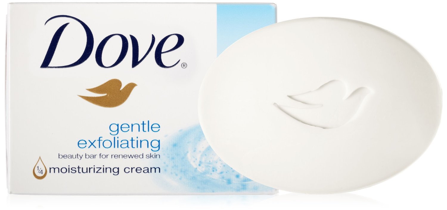 Dove Beauty Bar for Softer Skin Gentle Exfoliating More Moisturizing Than Bar Soap 3.75 oz 4 Bars
