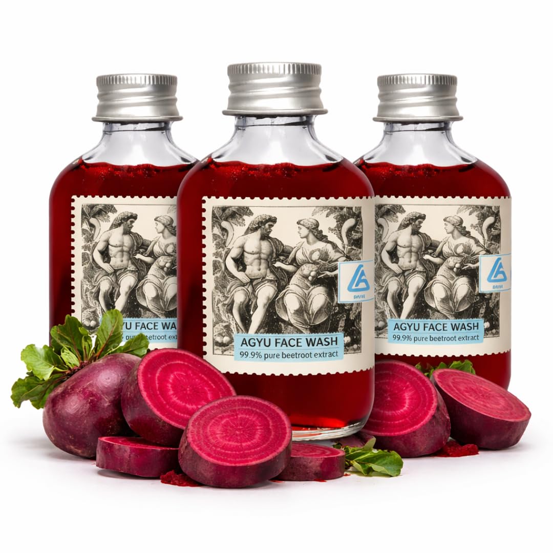 AGYU Beetroot Face Wash Pack of 3 | 99.9% Pure Beetroot Extract | Natural Pink Glow & Skin Brightening | Fades Dark Spots... - Review, Price and Buying Guide