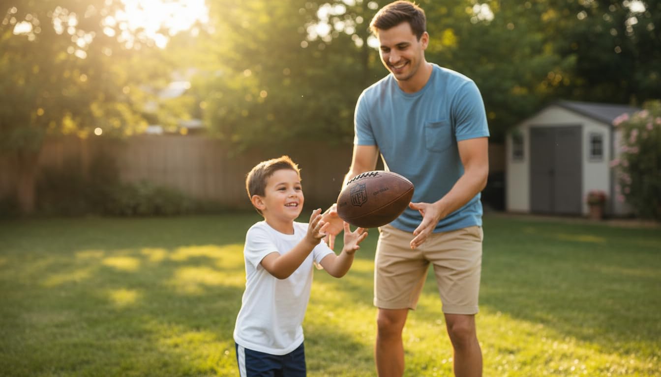 WILSON Football Junior NFL - 32 Logos d'équipe pour Les collectionneurs et Les Enfants - Similicuir