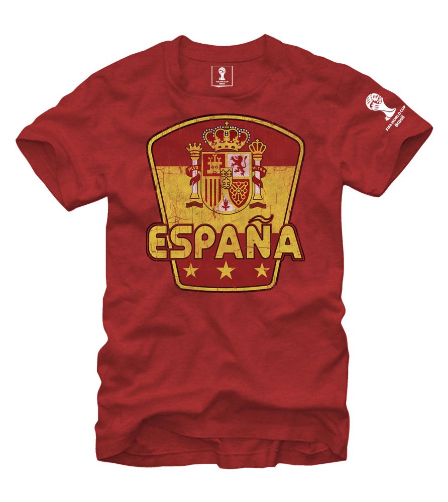 FIFA 2014 World Cup Soccer - Espana Spain - T-Shirt (Medium)