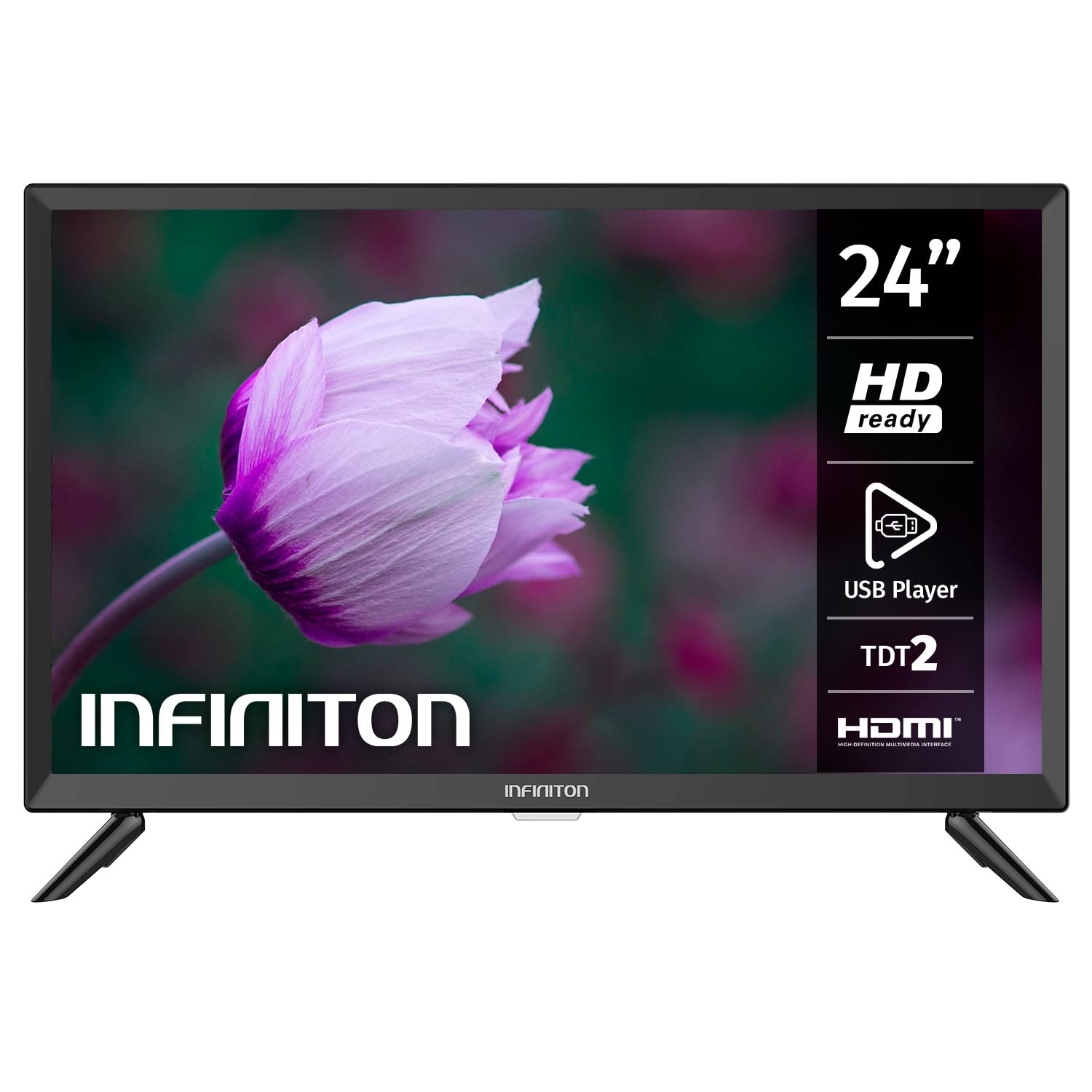 Television LED 24" INFINITON INTV-24BA130 - HD Ready - HDMI, 200Hz, Modo Hotel