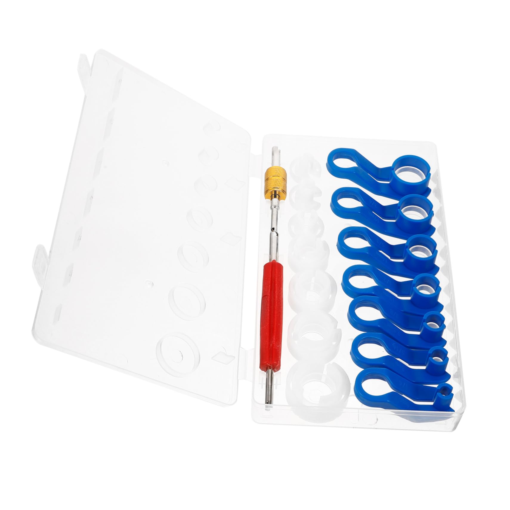 MUCKLILY 16pc Automotive Line Removal Tool Set Quick Connector Tool Filter Removal Transmission Line Disconnect Easy to Use Compact Design