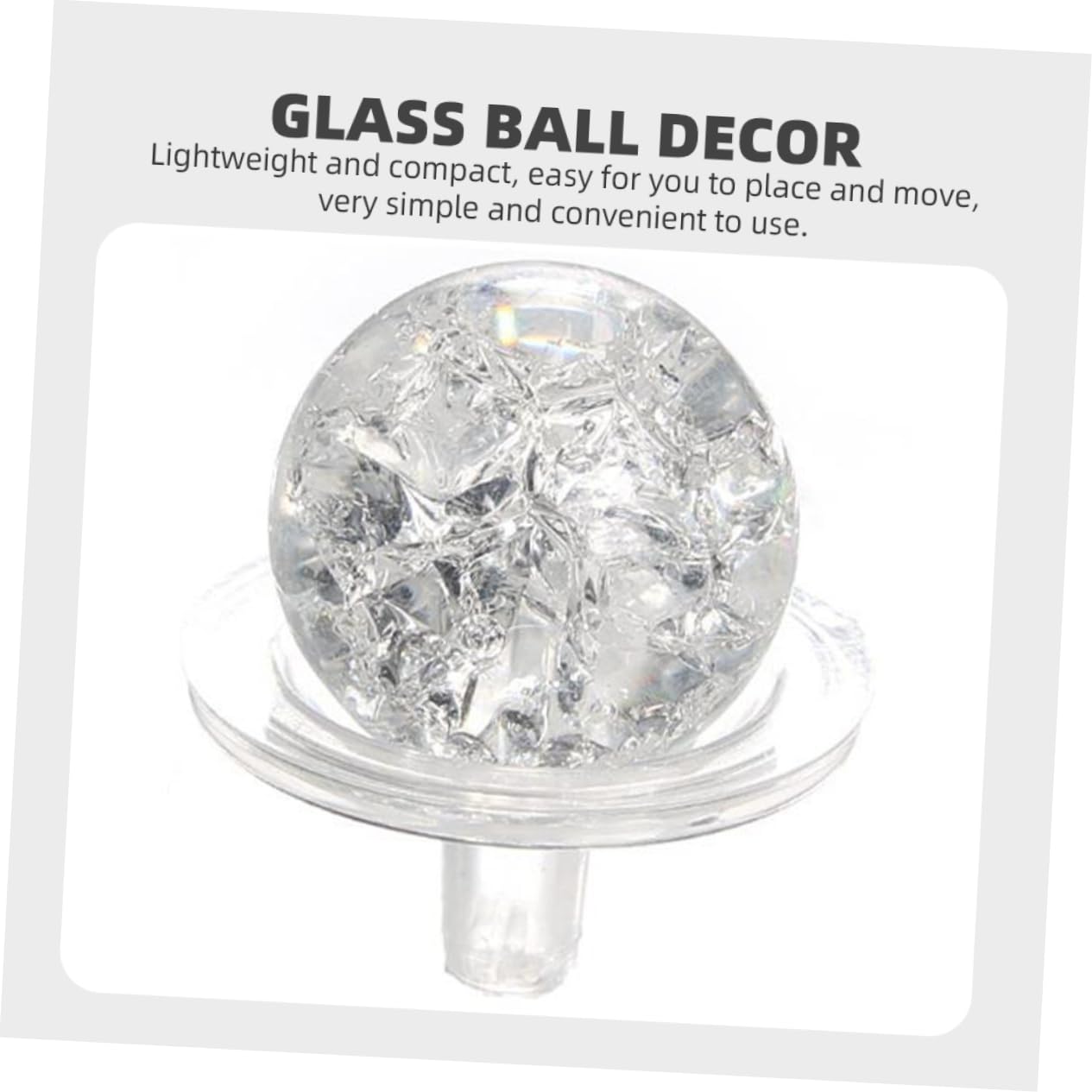 TOYANDONA 5 Sätze Glaskugel Deko Set mit Halterung Kugel und Halterungen für DIY Dekoration Aquarium Zubehör Kreative Tischdeko für Besondere Anlässe