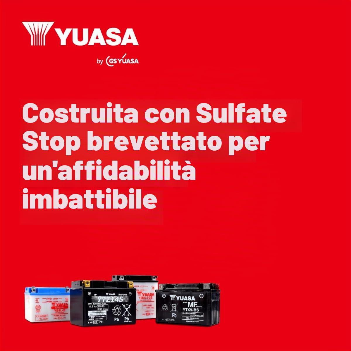 Yuasa YTX20L 12V 270 CCA Batteria per moto AGM VRLA senza manutenzione