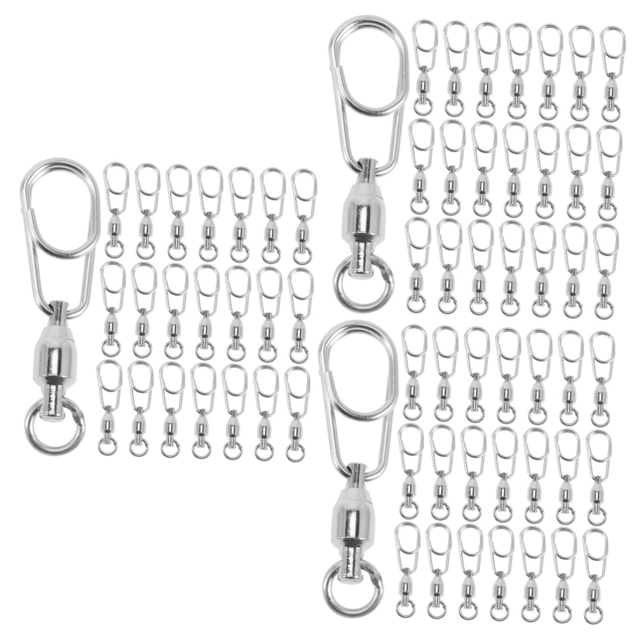 SUPVOX Connecteur D'Anneau À Huit Chiffres Petit Leurre De Pêche Leurre Émerillons À Pression Connecteur D'Appât De Pêche Anneau De Verrouillage Extérieur Remplacement Pivotant