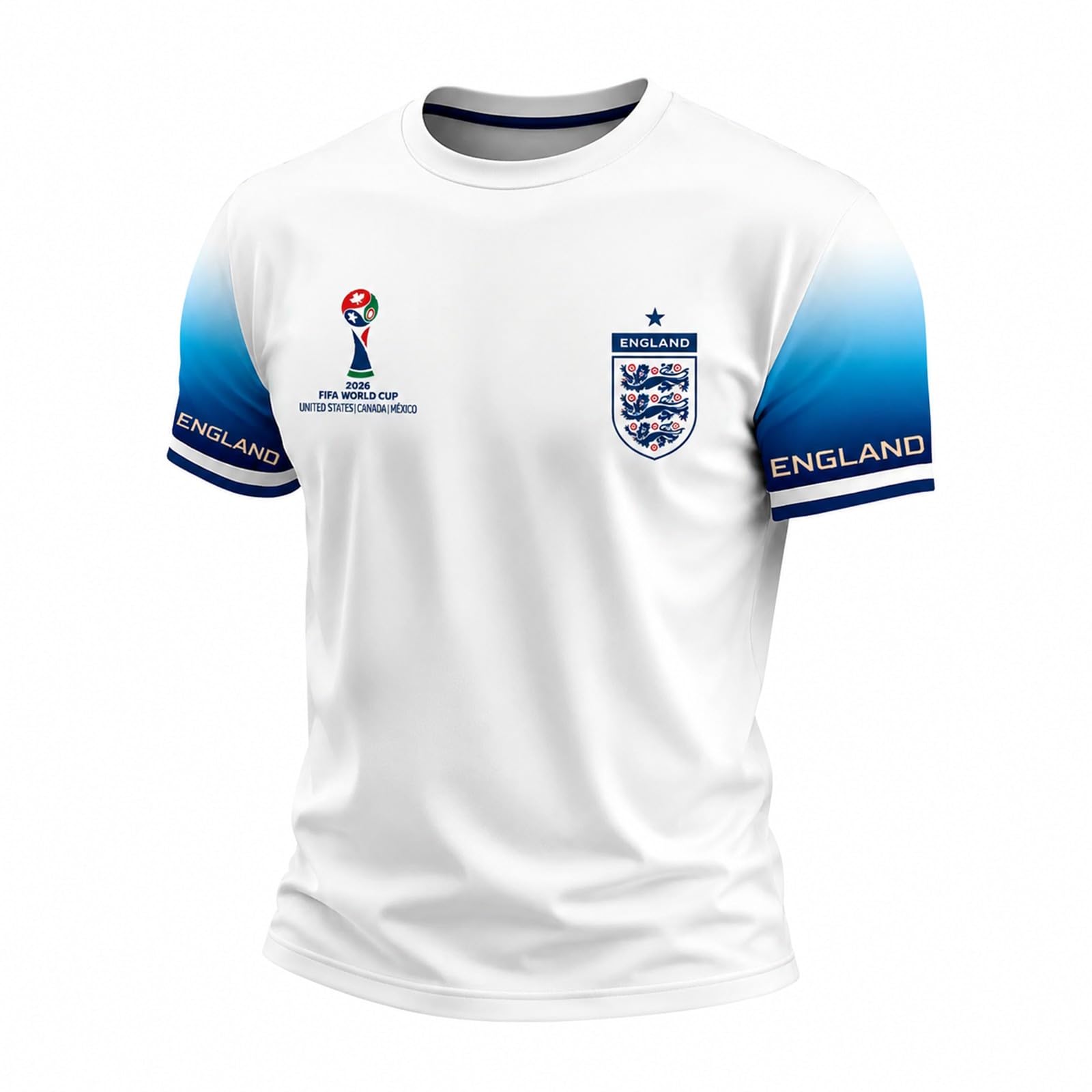 England Football Shirt 2026 Men's Short Sleeve World Cup T-Shirts Union Jack for Supporters of Football Casual Print Athletic Stretch Lightweight Breathable Soccer Jersey (01-Pink, XXXL)