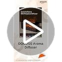 Image of Docoss Charcoal Aroma Diffuser for Home Electric with 7 Colors, Aromatherapy Essential Oil Fragrance Diffuser & Fireplace Flame Diffuser with Remote for Home, Bedroom (Black)