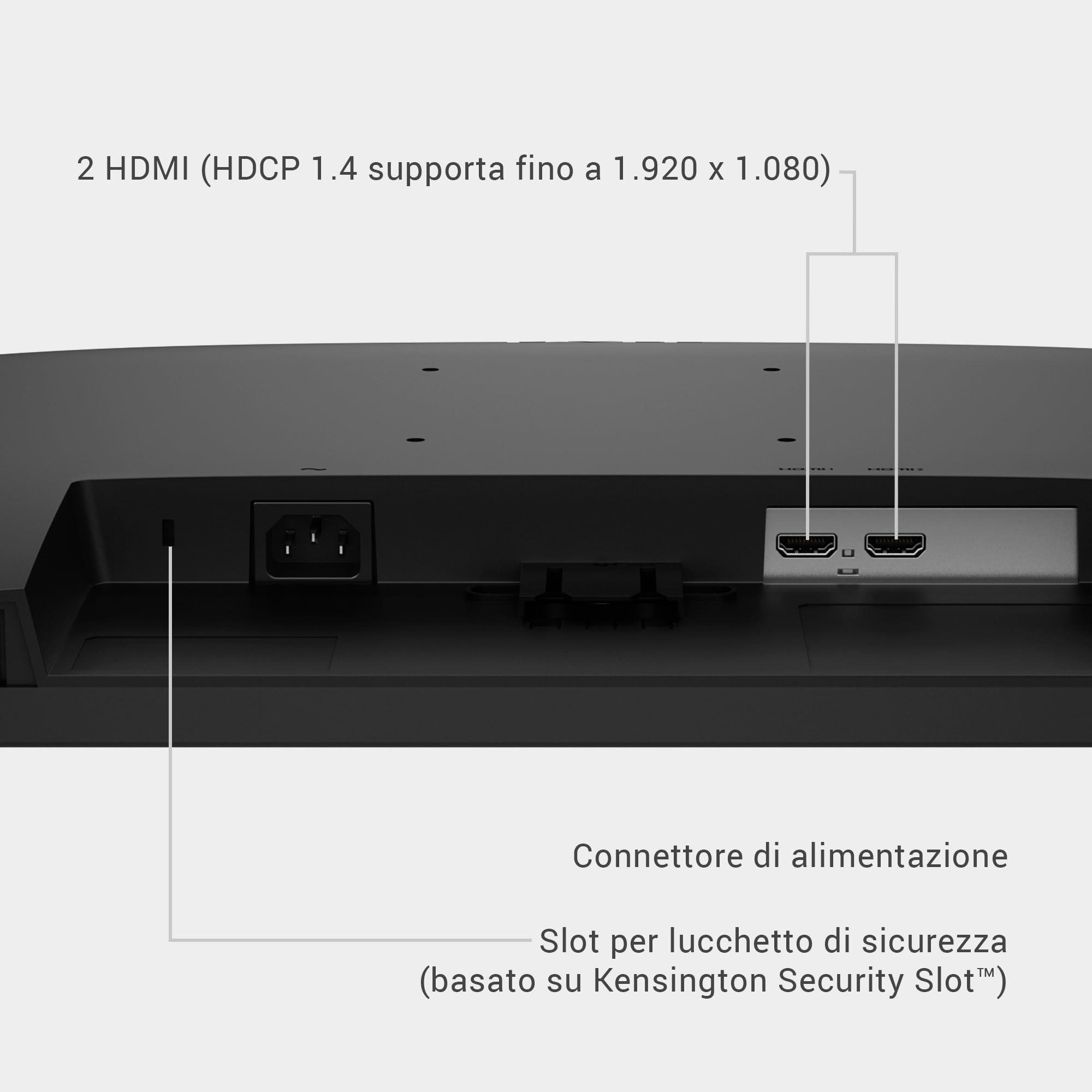 Dell 27 Monitor - SE2726H, Full HD (1920x1080), 144Hz, IPS, 1ms MPRT, AMD FreeSync, VESA (100x100mm), 2 HDMI, 3 Anni di Garanzia, Nero