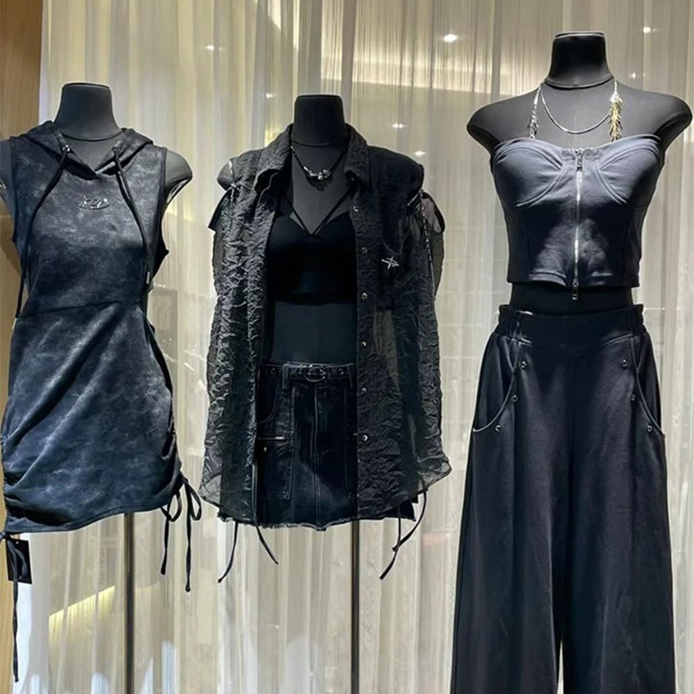 Artiz Torso Manichino Femminile/Busto da Sartoria, Busto Sartoriale Femminile Spilleabile Altezza Regolabile Pollici Ideale per Sartoria, Cucito Ed Esposizione di Abiti(Silver-B)