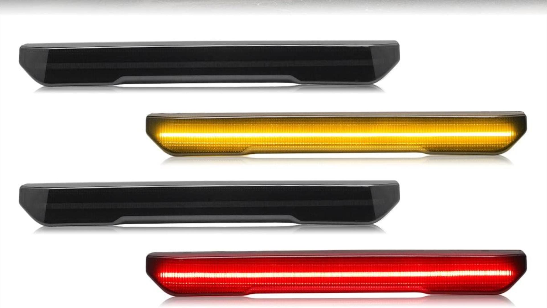 Amber LED Side Marker Lights For Sierra 2500HD/3500HD 2020-2024 - DOT Certified, Plug & Play Replacement