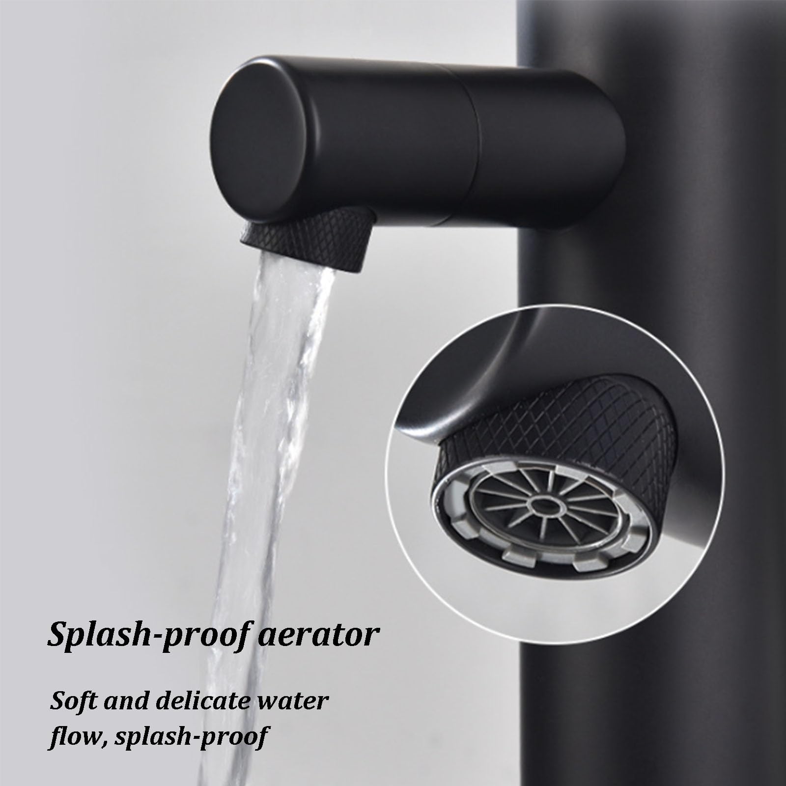 Kit doccia da esterno con rubinetto dell'acqua rotante e interruttore rotante antiscivolo, in acciaio inox spazzolato, per cortile, spiaggia, piscina e giardino