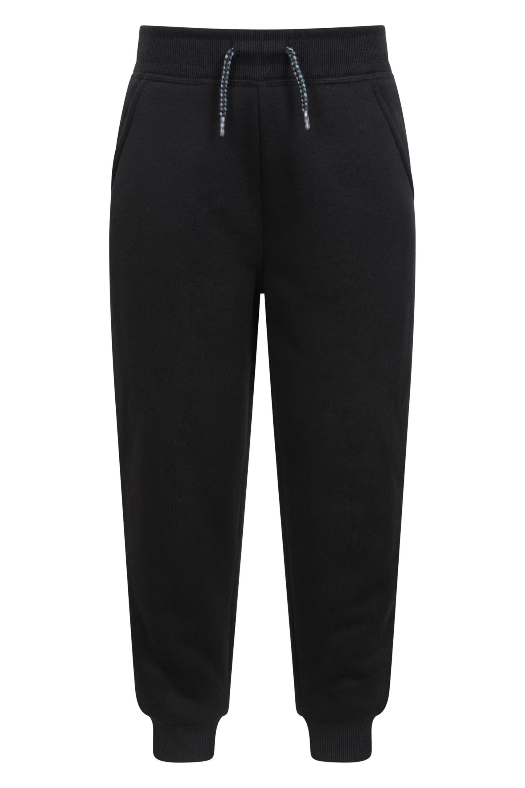 Nordic Fur Lined Kids Joggers - Black