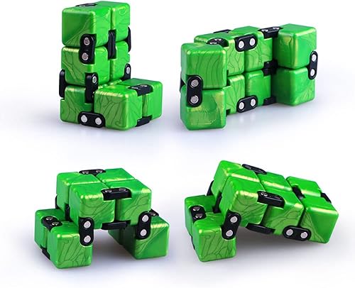 Miniatura 6 de BroMoCube QY Infinity Cube - Juguete de descompresión para descompresión, cubo de bloques de dedos, mejor para ansiedad anti estrés (azul zafiro)