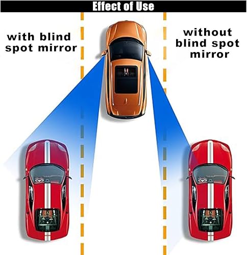 Miniatura 7 de 4 espejos de punto ciego para automóvil, espejos retrovisores laterales ajustables de vidrio HD, espejo redondo de ángulo de visión amplia,