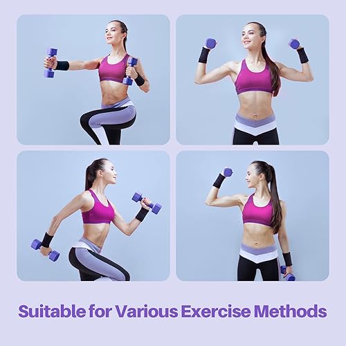 Miniatura 6 de Zempox Adjustable Dumbbell Set of 2, 4 in 1 Free Weights Dumbbells Set for Women, Hand Weights for Women at Home, Each 2lb 3lb 4lb 5lb with TPU Soft