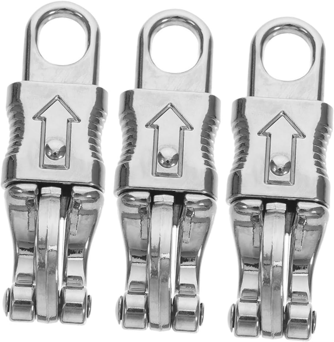GLEAVI 3pcs Zinc Alloy Equestrian Hooks Spring Clip for Quick Release Versatile Saddle Holder Hooks for Horse Equipment Camping and Outdoor Activities