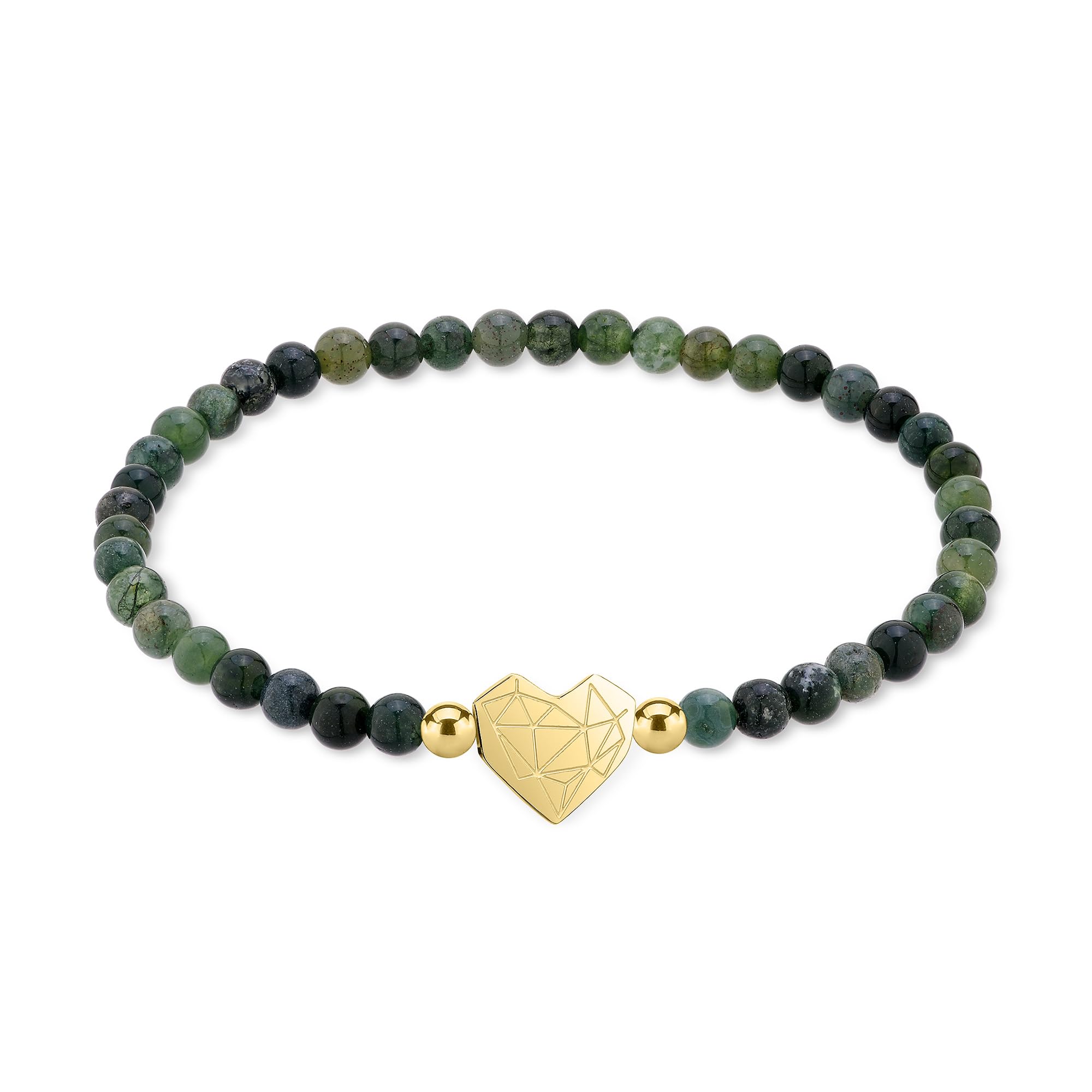 Bracelet perles vertes cordon ajustable idéal pour le quotidien actif - 4