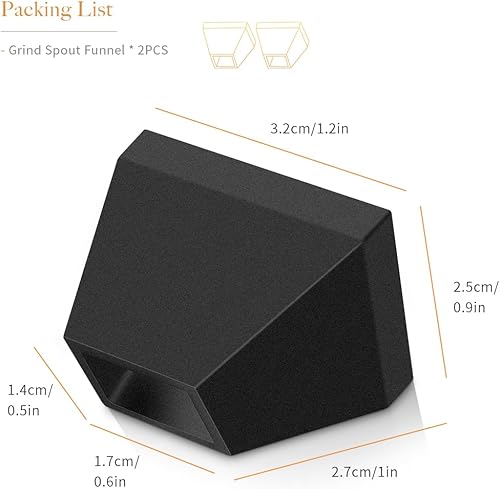 Miniatura 7 de Accesorios para molinillo de café expreso, 2 unidades, embudo de boquilla compatible con Eureka Mignon Grinder