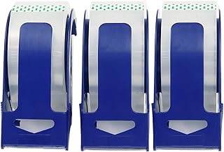 WELSTIK Heavy Duty Clear Packing Tape, 3 Rolls 48mm x 50m with 3 Pack Dispenser, Noise Free Clear Packing Tape for Shipping, Moving, Strong Sealing, Office and Home