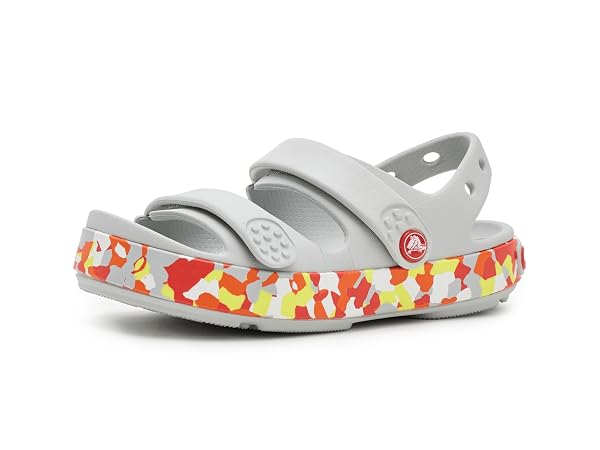 Crocs Crocband Cruiser Sandal, Atmosphere/Flame, 4 UK Bambino, Fiamma d'atmosfera, 19 EU