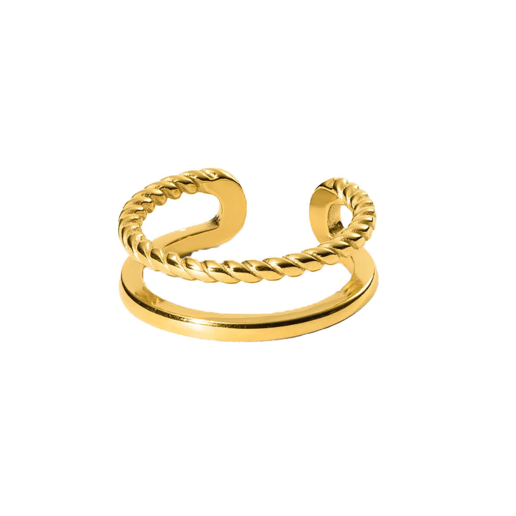 Purelei Mau Ring Adjustable Verstellbarer Ring Gold Silber Roségold Edelstahl Größen S/M M/L
