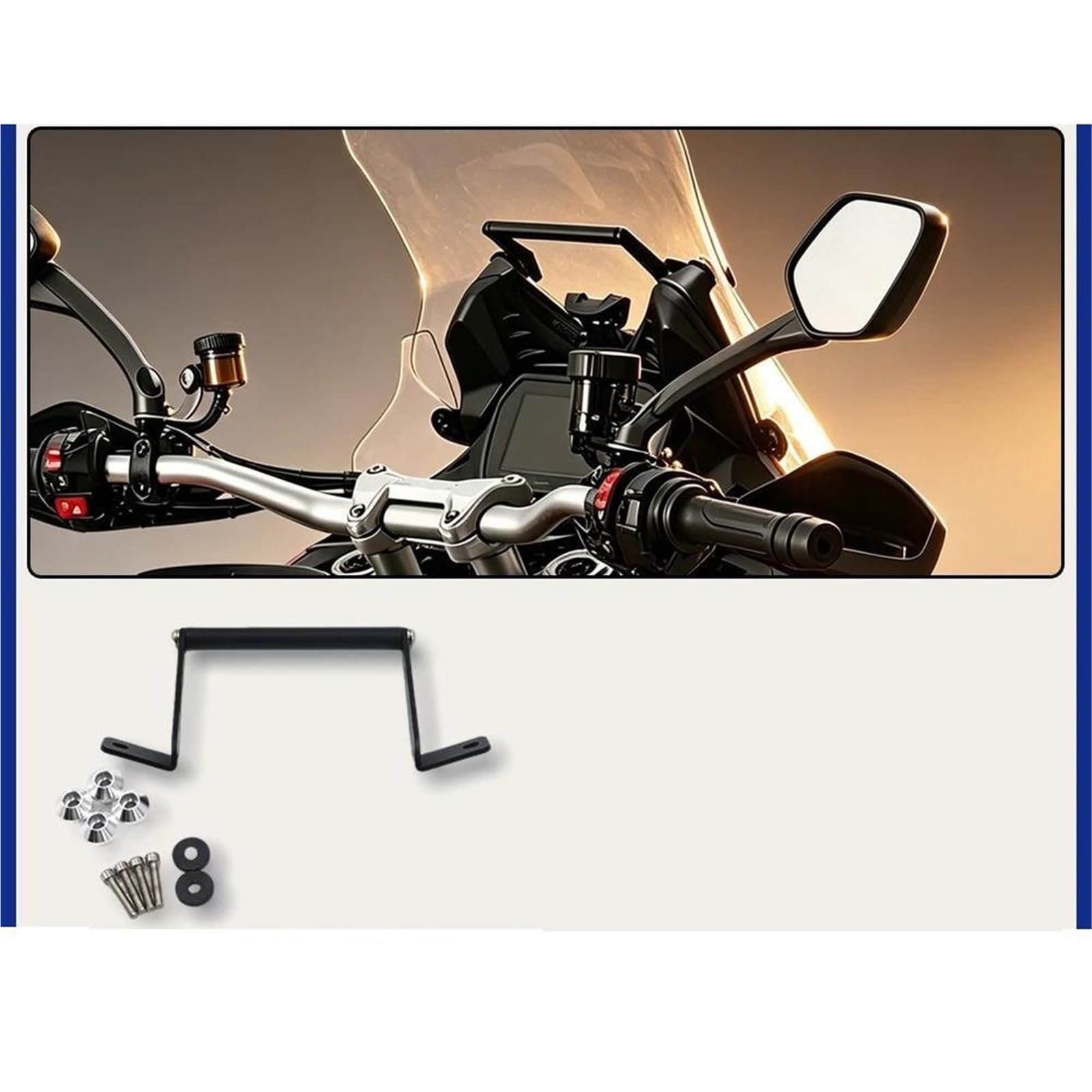 Supporto Per Navigatore GPS Da Moto Per DUCATI MULTISTRADA V2 / S 2025 2026+, Da Fissare Al Parabrezza. GPS telefono Navigatore Staffa
