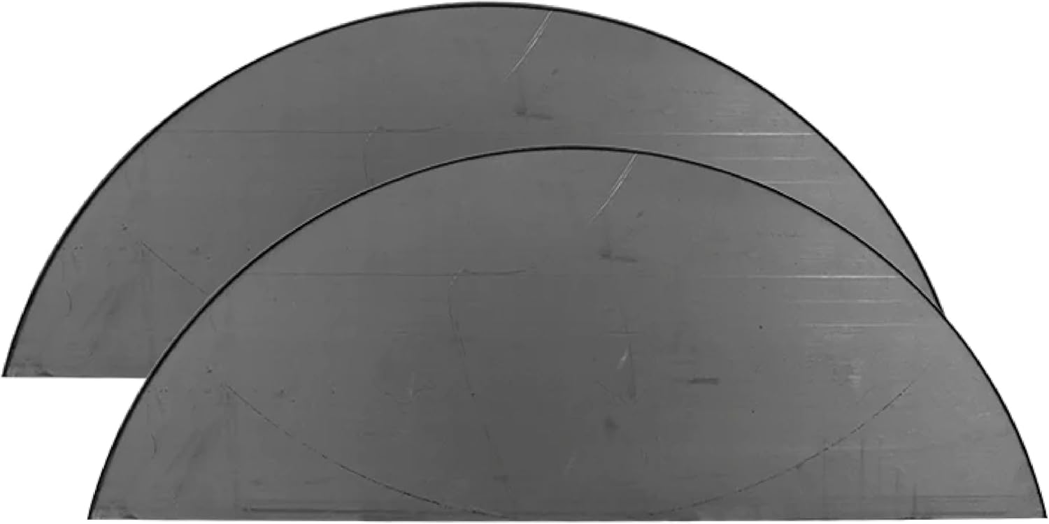 Single Trailer Axle Fender Back for 9x32 Fender - Heavy Duty Steel, 18-Gauge Thickness, Weld-On Installation, Measures 12" Wide x 31" Long