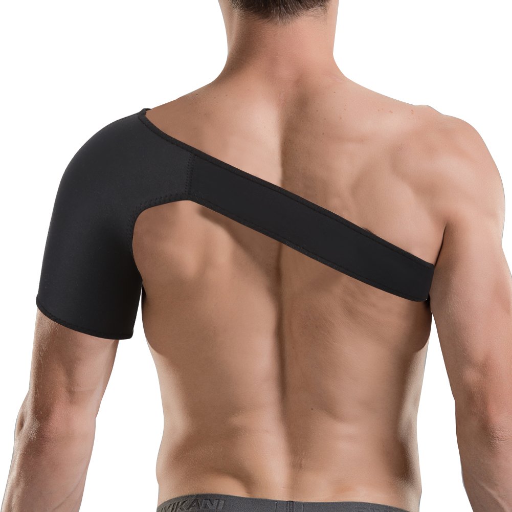 Shoulder Brace Shoulder Support Strap Protection Brace Keep Warm Injuries Pain Arm Protection Compression Sleeve Strap Shoulder Posture Corrector Helps Increase Blood Circulation(L46-49cm : Health & Household