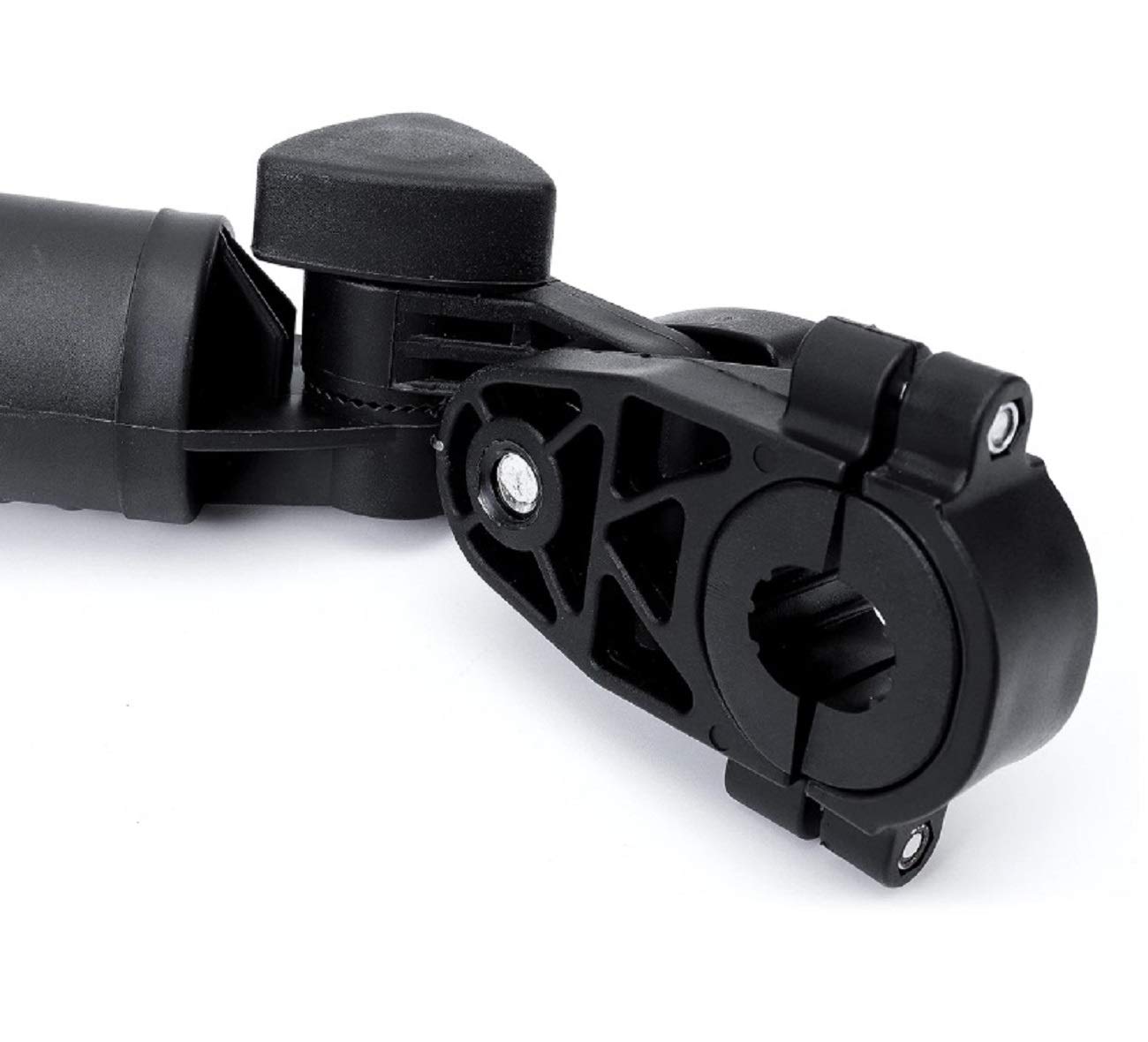 Golf Trolley Universal Schirmhalter V2 mit 3 Distanzelementen | Zum Befestigen (2,5/3,0/3,5cm) / mit 2 verstellbaren Gelenken / Cart Halter / Umbrella holder