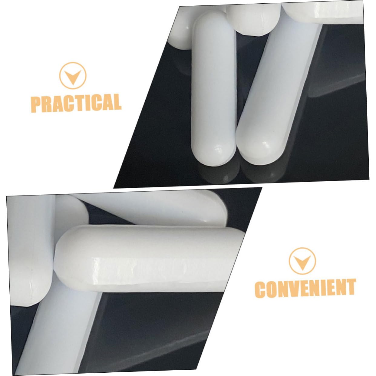 Cabilock Barra Agitadora Magnética Segura Contacto Directo para Laboratorio de Ptfe 16 Piezas Adecuado para Experimentos Científicos