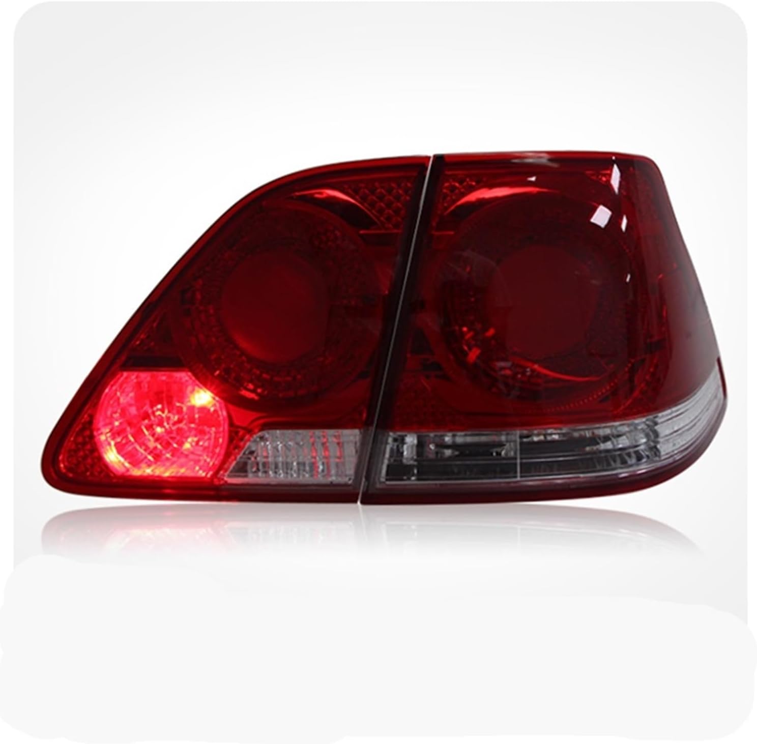 Car Lights Accessories Compatible With Toyota Crown Taillight A Pair Of Tail Lamp Turn Signal 2003-2009 Tool Modified Automobile Assembly(Black)