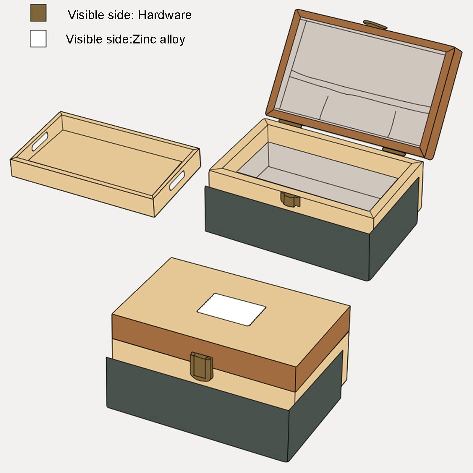 Kit de costura, caja de costura, caja de almacenamiento con herramientas de costura completas, kit de reparación del hogar para principiantes, mujeres, hombres, niñas, caja de costura de chapa de