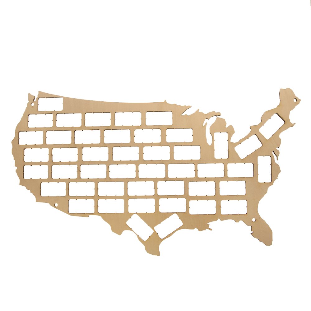 The Geeky Days USA Wine Cork Map USA Map Designed Wine Cork Display Map Wood Craft Map Gift For Wine Lovers