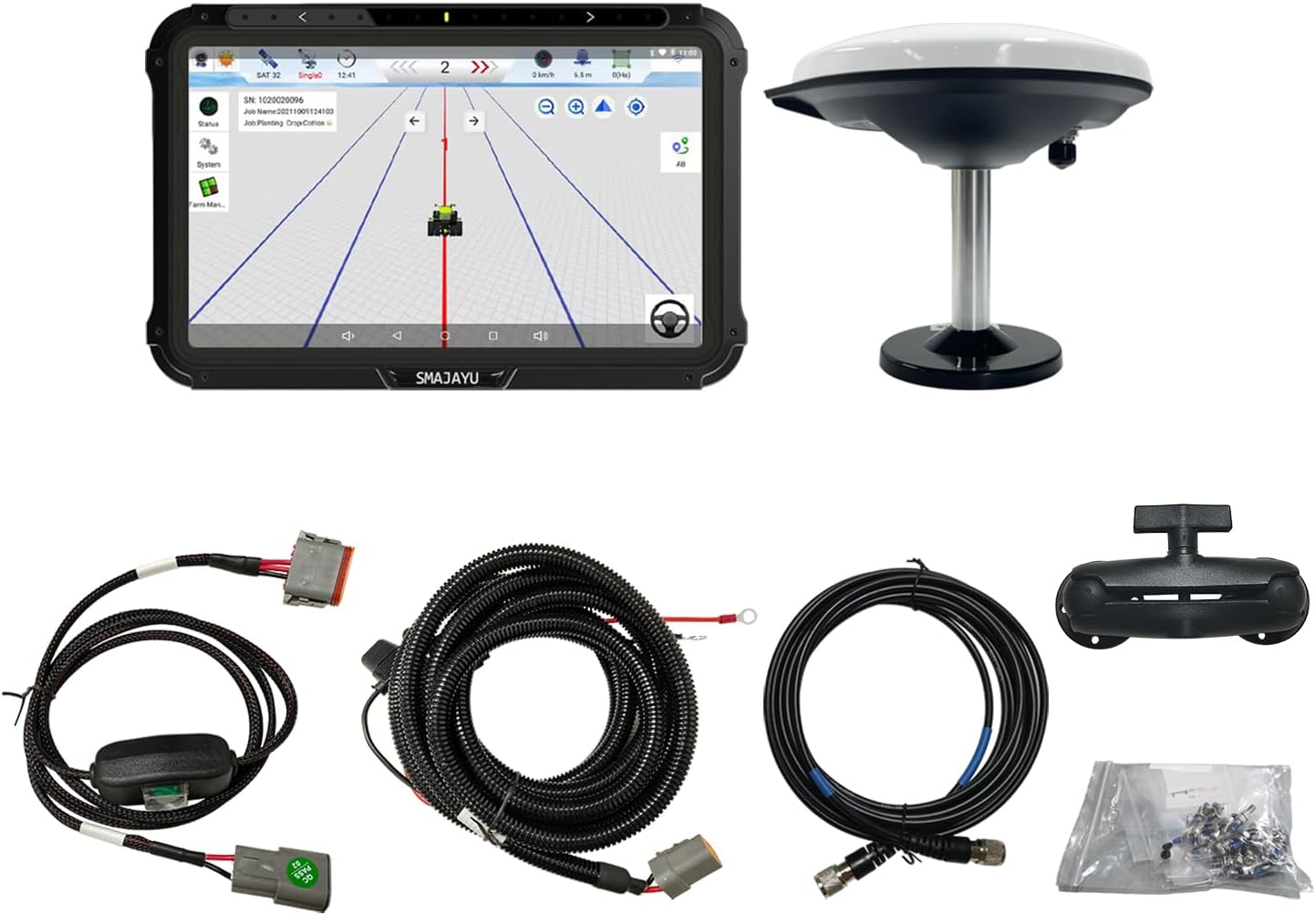 SMAJAYU JY100V2 Tractor GPS Guidance System with 601A GNSS Surveying