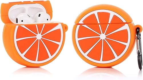Miniatura 10 de Airpods - Funda de silicona divertida para Apple Airpods 1 y 2 Serie de frutas y verduras El mejor regalo para niñas o parejas