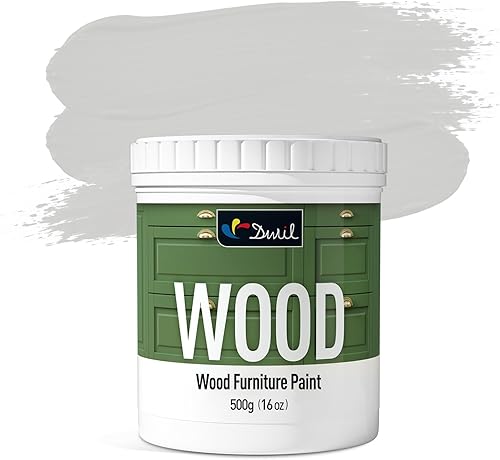 DWIL Pintura para muebles, mate, pintura de madera, 16 oz, para renovar armarios, puertas, mesas, aparadores, base de agua, no tóxica, inodora, Gris