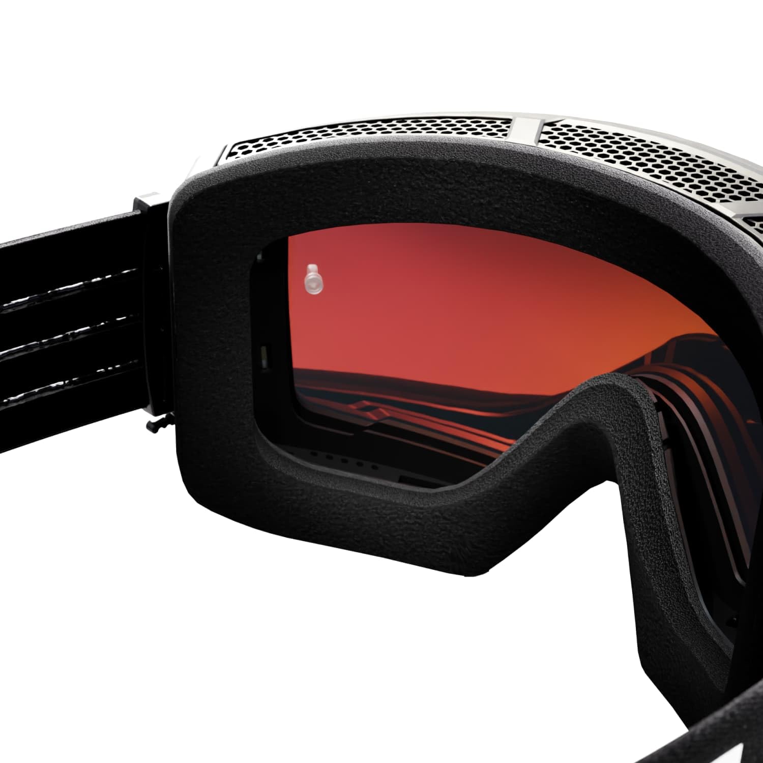 Apex Series™ Mountainbike-Brille, Schnellverschluss-Magnetlinsen-System, beschlagfrei und schlagfest, mit EVA-Gehäuse und 3 Gläsern (klar, Revo-Rot, Rauch) – entworfen von MTB-Fahrern