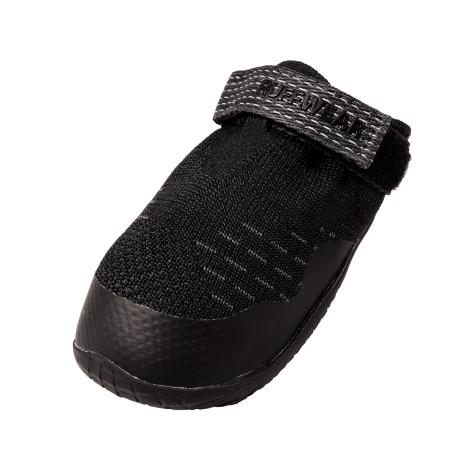 RUFFWEAR Ridgeline Hundeschuhe, robuste Hundeschuhe für Haustiere, auf heißen oder kalten Oberflächen, Lauf-, Kletter- und Wanderausrüstung, Obsidian-Schwarz, Größe 5,7 cm, 2 Stück