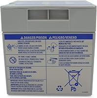 Vista 4 de Technical Precision Batería de 12V para Barbie Corvette BFY96 Power Wheels Fisher Price Batería Gris Recargable - 1 Unidad