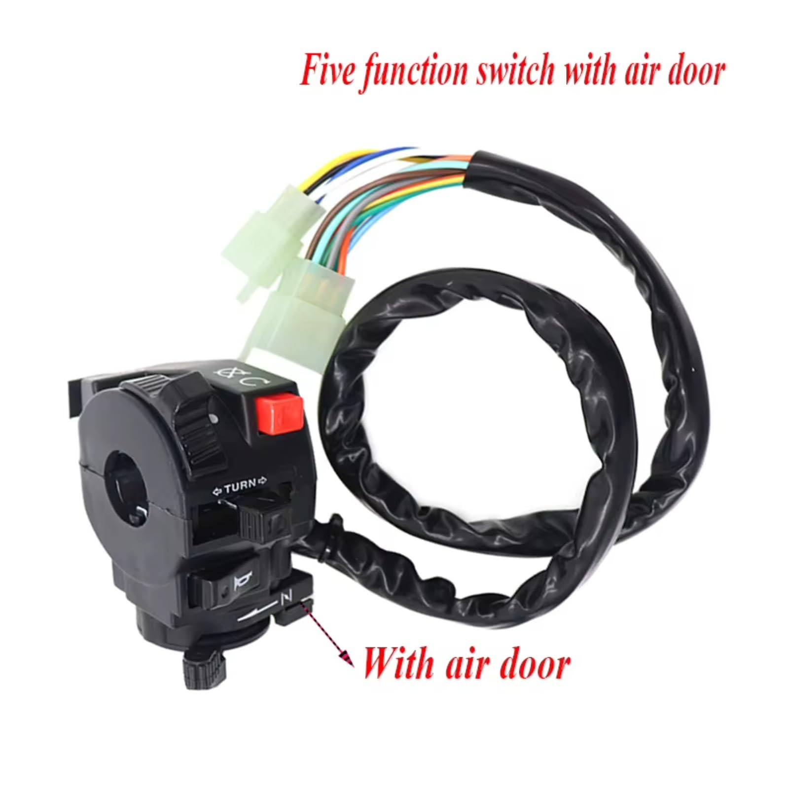 Interruttore Di Avviamento Elettrico Per Moto Per ATV Indicatore Di Direzione Del Clacson Universale Pulsante Luce Lontano Vicino Comando Manubrio