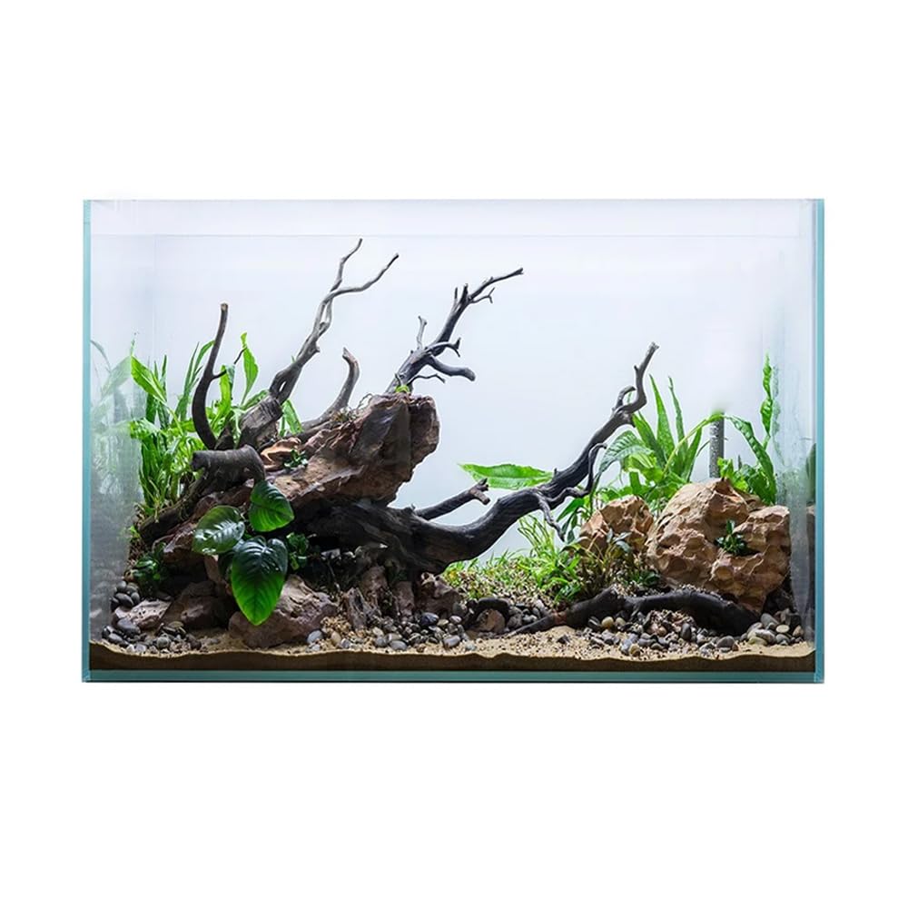 Swell Glass Fish Tank Aquarium, Crystal-Clear, 10.8l - 63l Capacity, Customisable Design, for Freshwater and Marine Fish, (40cm)