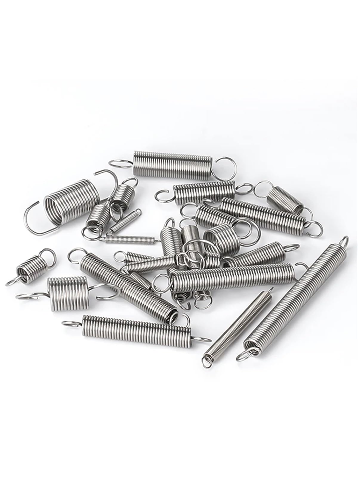 Muelles 5 Piezas/Lote de Resorte de tensión de Acero Inoxidable de 1,0 mm con Resorte de extensión de Gancho, Longitud Libre de 15 a 120 mm