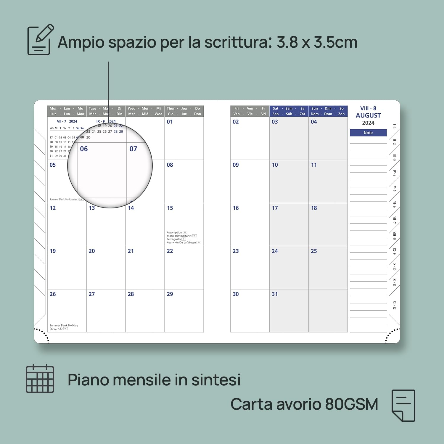 Agenda 2025 Giornaliera A5 - Un Giorno Per Pagina, Copertina Rigida E Segnalibri - Foto 5