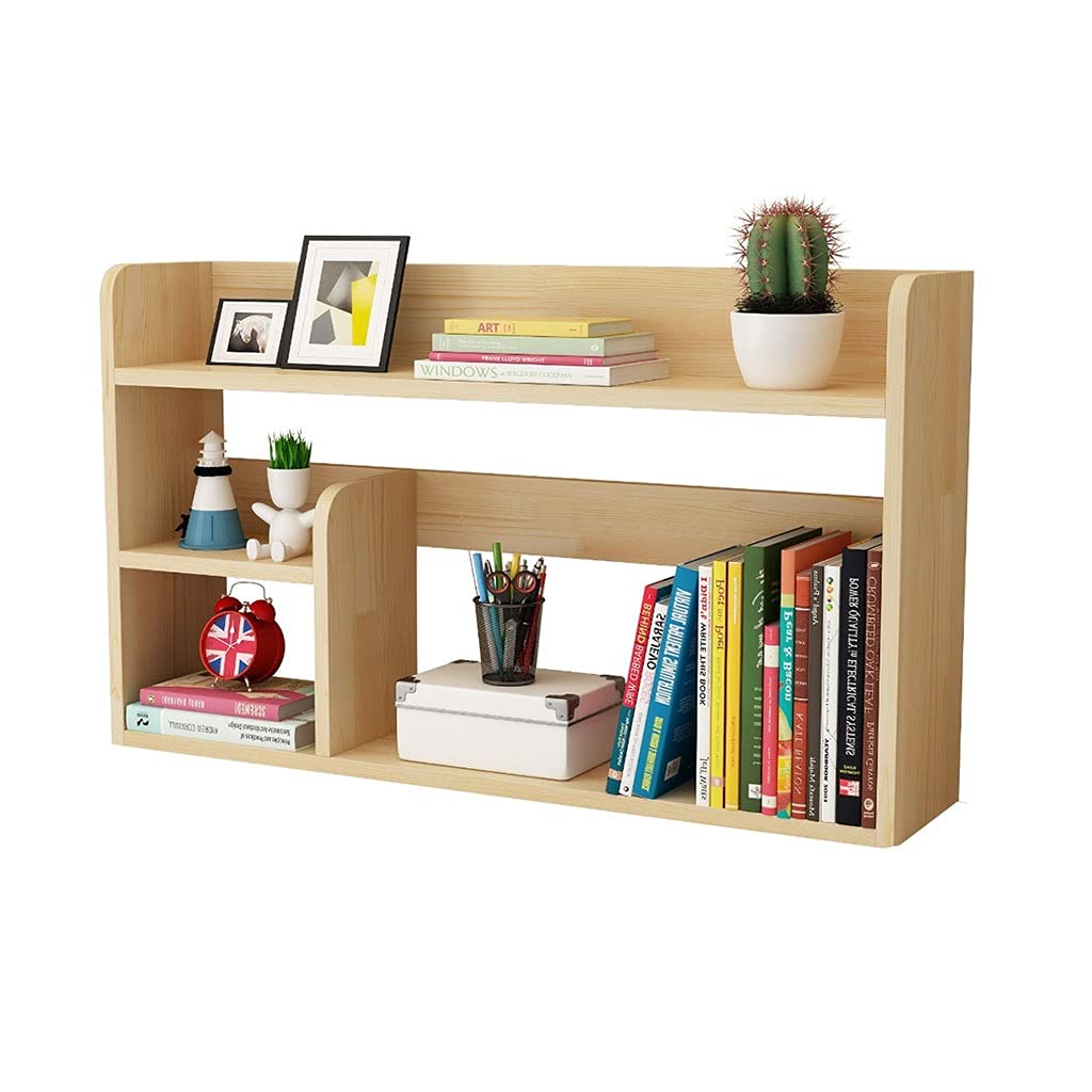 Estantería Estante para libros de escritorio, estantería de escritorio, estantes de madera multicapa, estantes para archivos de oficina, estanterías, estantes de almacenamiento de cocina, estantes de
