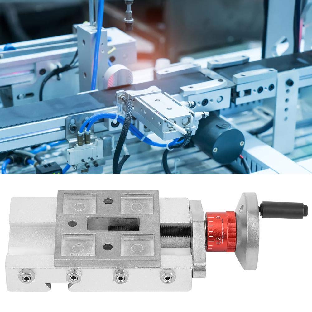 Z008M Kompakte Eisen-Metall-Kreuzschlitten-Aluminiumlegierung, Teile mit linearer Bewegung Schieberegler 32 mm für Z-Achsen- und Y-Achsen-Bearbeitung