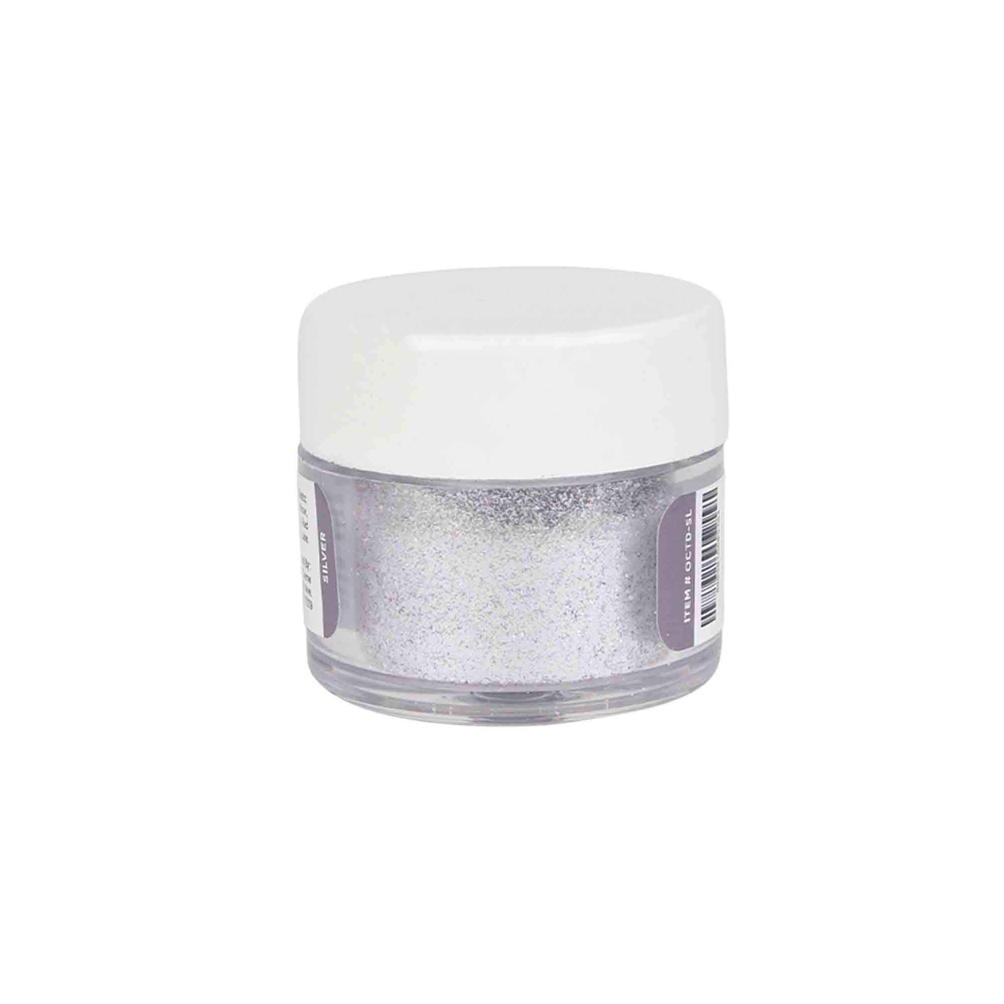 O'Creme Food-Grade Edible Twinkle Dust, 4 Grams Silver