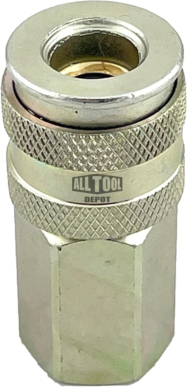 All Tool Depot UNIVERSAL TYPE Quick Connect 1/4" NPT Coupler x 3/8" NPT Male Thread Plug (2 Pack)