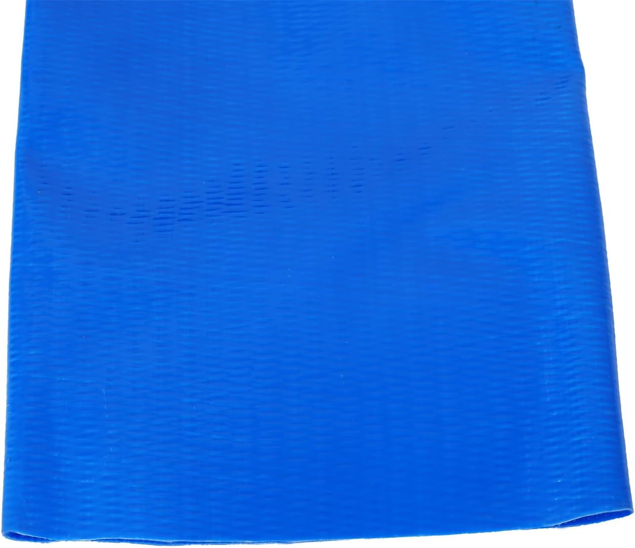 Pool Backwash Hose, Blue Heavy Duty Reinforced PVC Lay Flat Water Discharge Hose for Swimming Pool Filter Pump, with 2 Clamp (4" x 100 FT)
